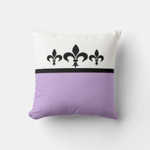 Cojín Decorativo Lilac Swanky Fleur De Lis Pillow