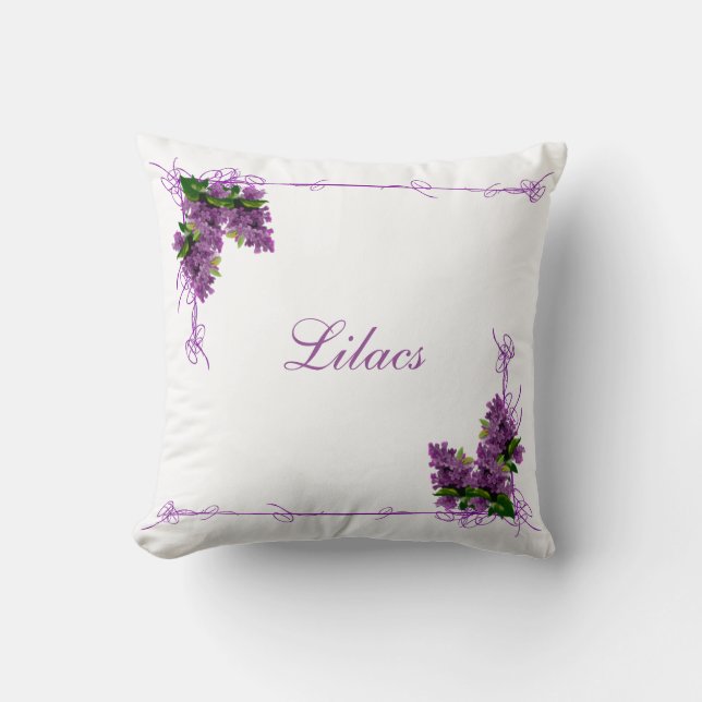 Cojín Decorativo Lilacs Pillow (Anverso)