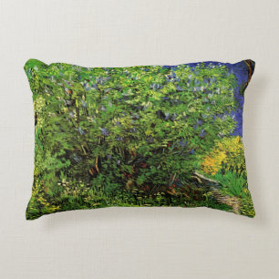 Cojín Decorativo Lilias por Vincent van Gogh, Flores de jardín anti