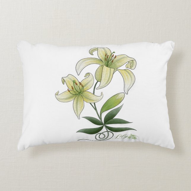 Cojín Decorativo Lilies (Anverso)