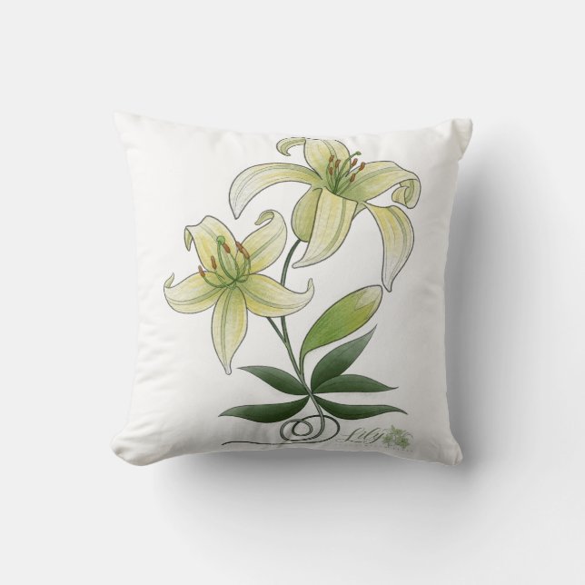Cojín Decorativo Lilies (Anverso)
