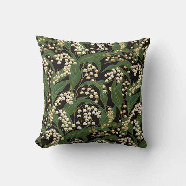 Cojín Decorativo Lily-of-the-valley Chiyogami (Anverso)