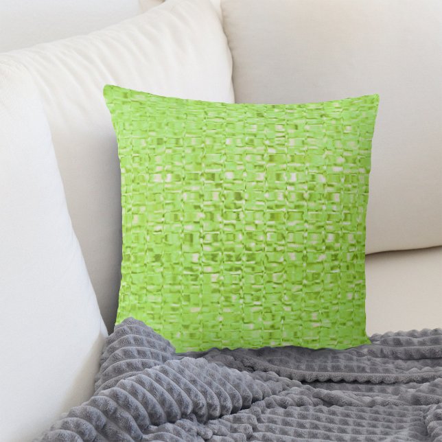 Cojín Decorativo Lime Green Abstract Glass Pillow (Subido por el creador)
