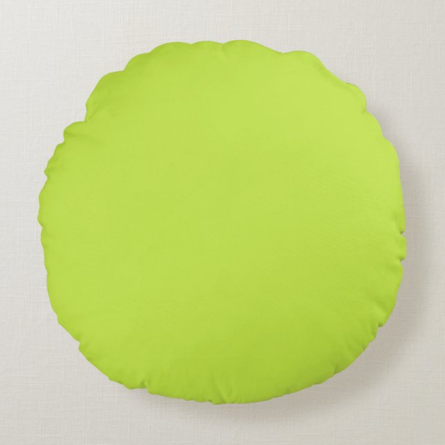 Cojín decorativo Lime Green Round (16") (Anverso)
