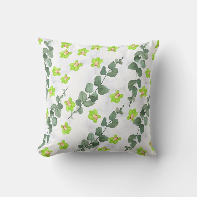 Cojín Decorativo Lime Orchid (Anverso)