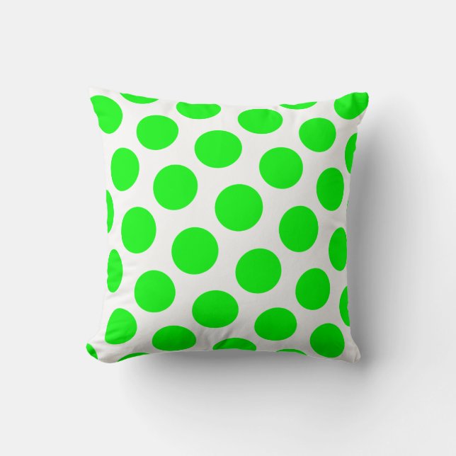 Cojín Decorativo Lime Polka Dot (Anverso)