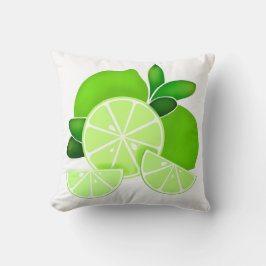 Cojín Decorativo Limes | lonchas de cal | patrón de cítricos solead