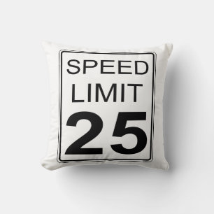 Cojín Decorativo Límite de velocidad