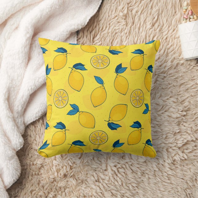 Cojín Decorativo Limon Citrico Fresco  (Manta)