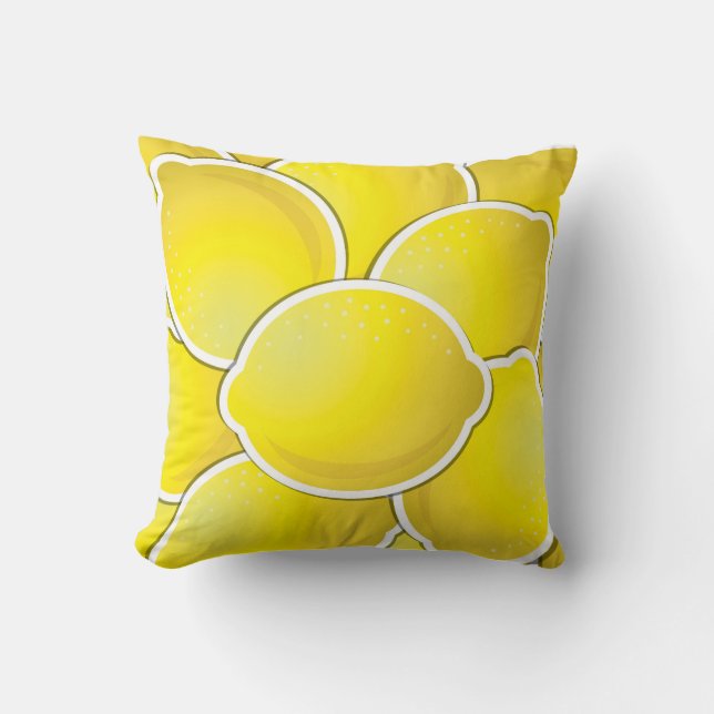 Cojín Decorativo Limón fundido (Anverso)