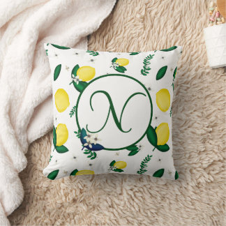 Cojín Decorativo Limón Monograma