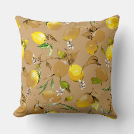 Cojín Decorativo Limones acuarela 32