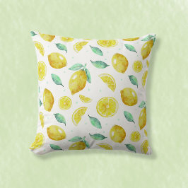 Cojín Decorativo Limones acuarelas