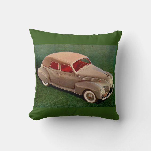 Cojín Decorativo Lincoln Zephyr 1939 (Anverso)