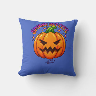 Cojín Decorativo Linda calabaza espeluznante Jack O Linterna de Hal