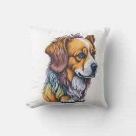 Cojín Decorativo linda camiseta de perro