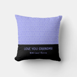 Cojín Decorativo Lindo azul lavanda, Elegante