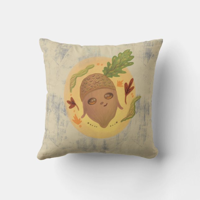 Cojín Decorativo lindo bellota otoño (Reverso )