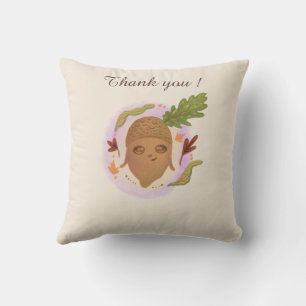 Cojín Decorativo lindo bellota otoño