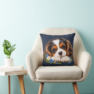 Cojín Decorativo Lindo cachorro de Spaniel Cavalier King Charles co