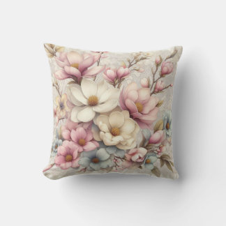 Cojín Decorativo Lindo chic femenino floral y encaje