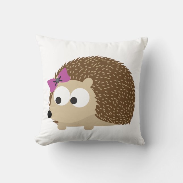 Cojín Decorativo lindo Chica hedgehog (Anverso)