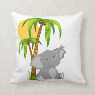 Cojín decorativo lindo del elefante del bebé