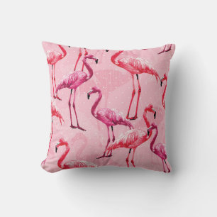 Cojín Decorativo Lindo Flamingo Bird Pink Seamless Pattern