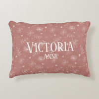 Lindo floral granja rosa y blanco