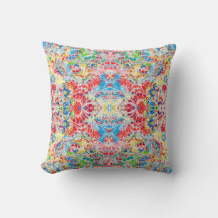 Cojín Decorativo Lindo floral vintage colorido