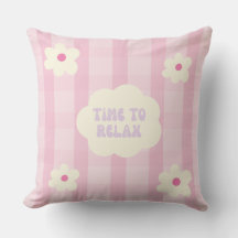 Lindo Gingham Floral Rosa Hora de Relajarse