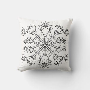 Cojín Decorativo Lindo Mandala Kawaii