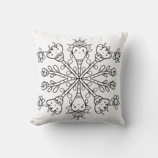 Cojín Decorativo Lindo Mandala Kawaii