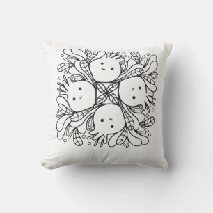 Cojín Decorativo Lindo Mandala Kawaii
