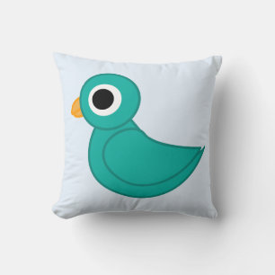 Cojín Decorativo Lindo pájaro azul