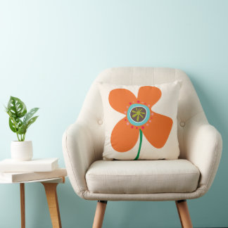 Cojín Decorativo Lindo patrón de flores de verano chic margarita na