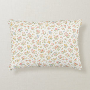 Cojín Decorativo Lindo patrón floral sin costuras pequeño y delicad