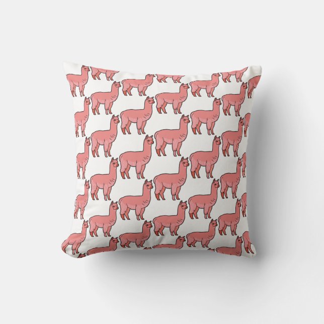 Cojín Decorativo Lindo pequeño alpaca (Anverso)