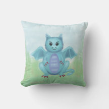 lindo pequeño dragón azul