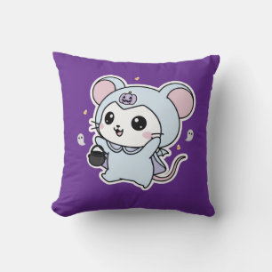 Cojín Decorativo Lindo ratón adorable listo para Halloween 