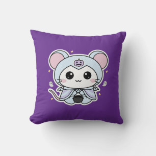Cojín Decorativo Lindo ratón adorable listo para Halloween 