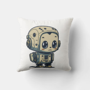Cojín Decorativo lindo robot personalizado