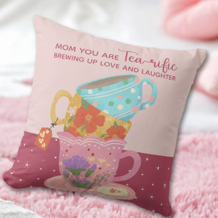 Cojín Decorativo Lindo Rosa Mamá Eres Te-rífica