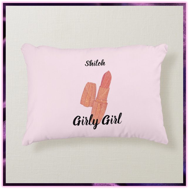 Cojín Decorativo Lindo trendy Lipstick Pink (Subido por el creador)
