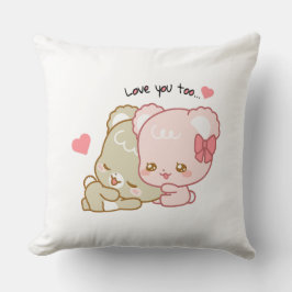 Cojín Decorativo lindos cachorros de azúcar