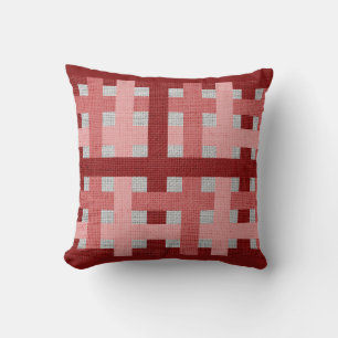 Cojín Decorativo Línea sombreada roja