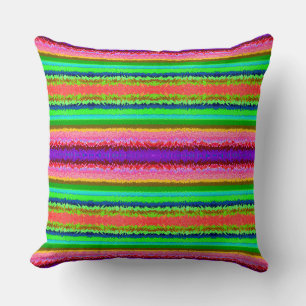 Cojín Decorativo Líneas abstractas coloridas lindas