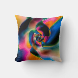 Cojín Decorativo Líneas abstractas de color torcidas en escultura d