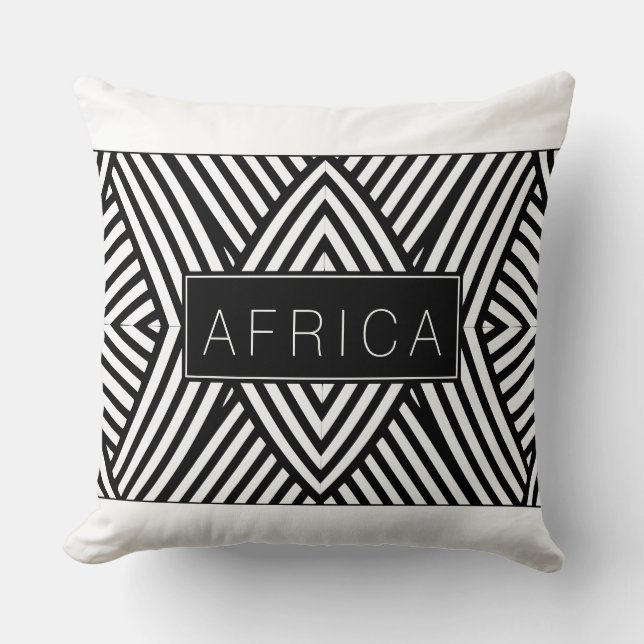 Cojín decorativo Líneas blancas (Anverso)