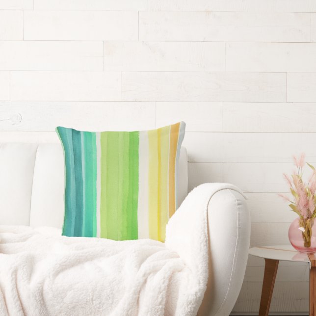 Cojín Decorativo Líneas Coloridas  (Sofá)